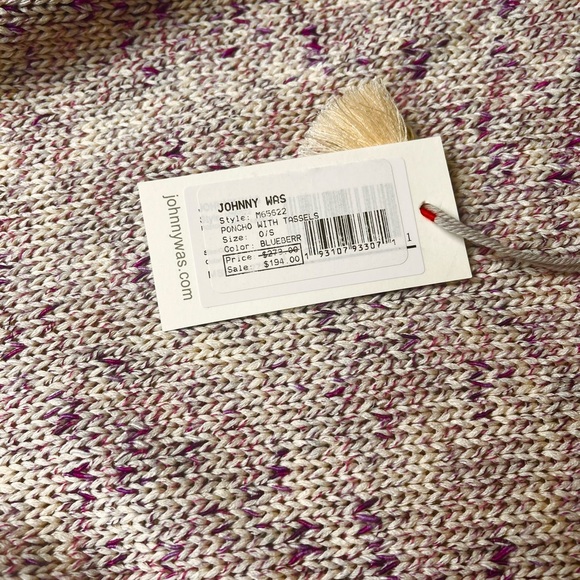 | Johnny Was | blueberry poncho sweater - Picture 3 of 7